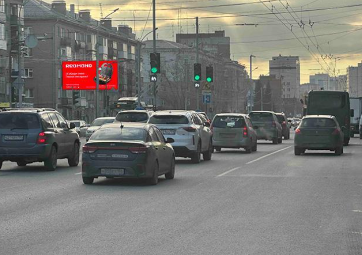 Фотография рекламного носителя, тип: Билборд 3x6, адрес: Дзержинского пр-т., д.24 Х Комбинатская ул., Новосибирск, Новосибирская область, Россия. Сторона Б №194806