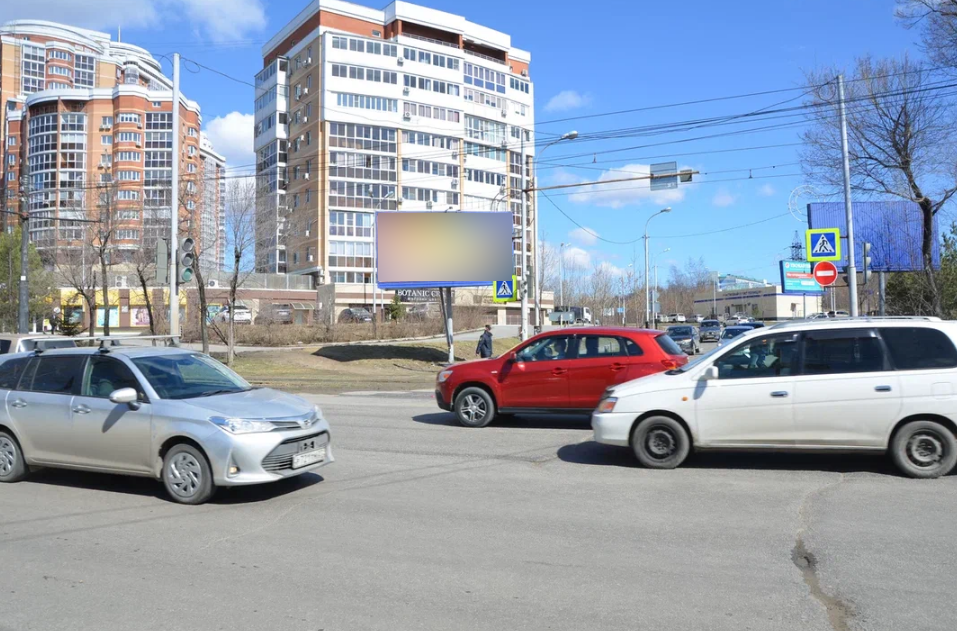 Фотография рекламного носителя, тип: Билборд 3x6, адрес: Волочаевская ул. Х Слободская ул., Хабаровск, Хабаровский край, Россия. Сторона Б №971317