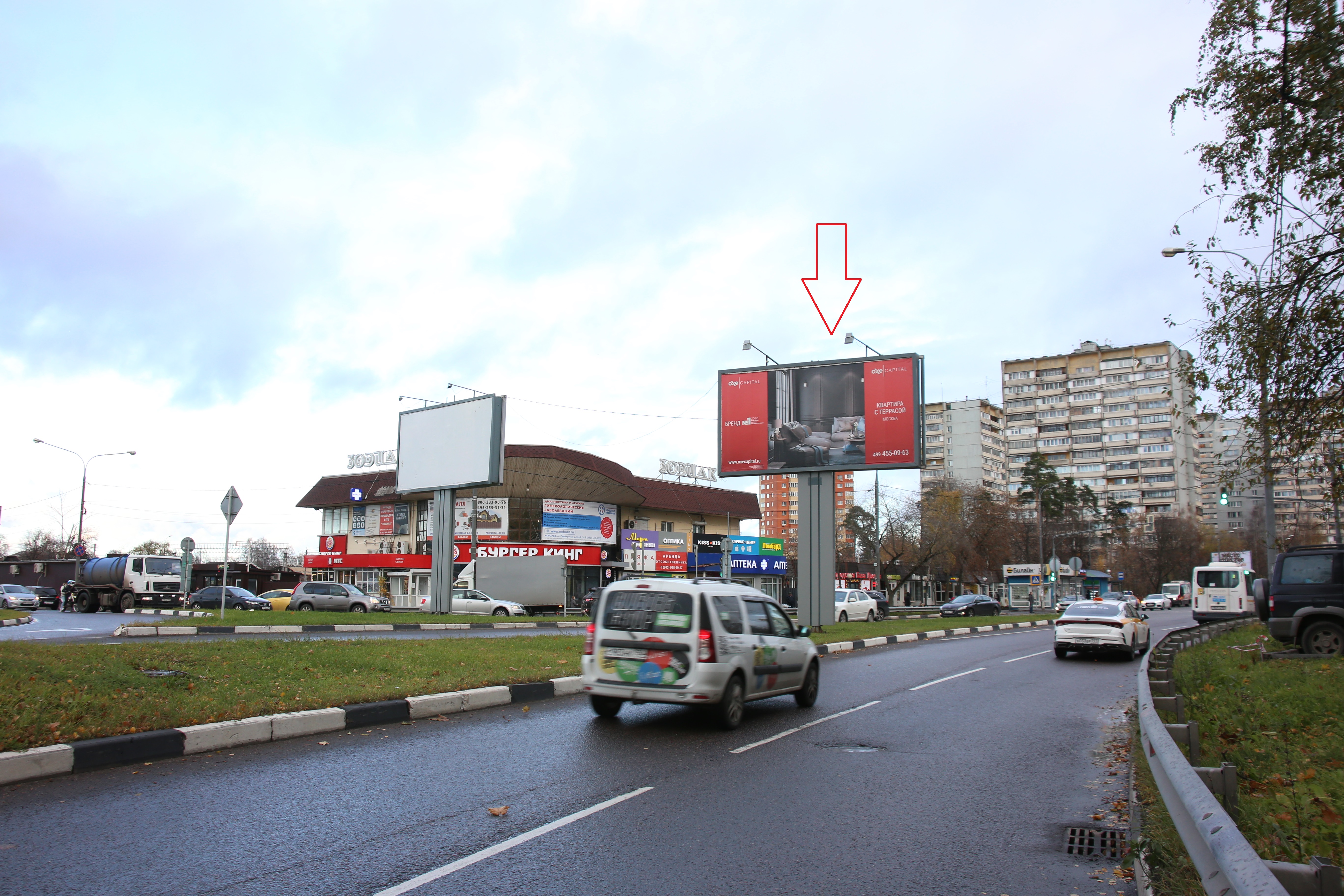 Фотография рекламного носителя, тип: Билборд 3x6, адрес: Исаева ул., д.2, Королев, Московская область, Россия. Сторона B №992729