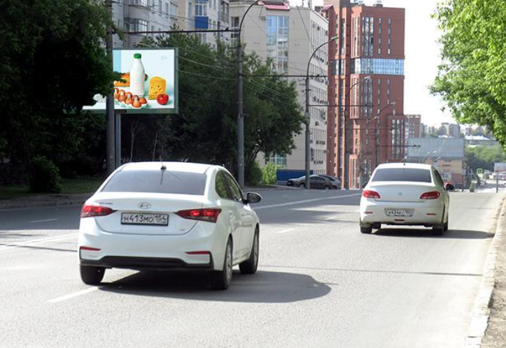 Фотография рекламного носителя, тип: Билборд 3x6, адрес: Красина ул., д.58, Новосибирск, Новосибирская область, Россия. Сторона Б №193290