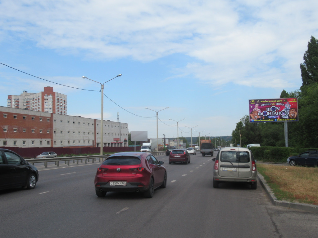 Фотография рекламного носителя, тип: Билборд 3x6, адрес: Героев Сибиряков ул. Х Пеше-Стрелецкая ул., д.100, Воронеж, Воронежская область, Россия. Сторона А №111656