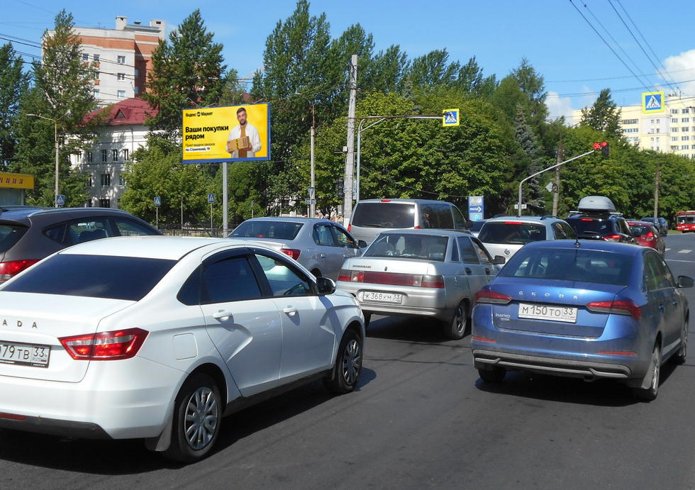 Фотография рекламного носителя, тип: Билборд 3x6, адрес: Суздальский пр-т., д.9, Владимир, Владимирская область, Россия. Сторона Б1 №154352