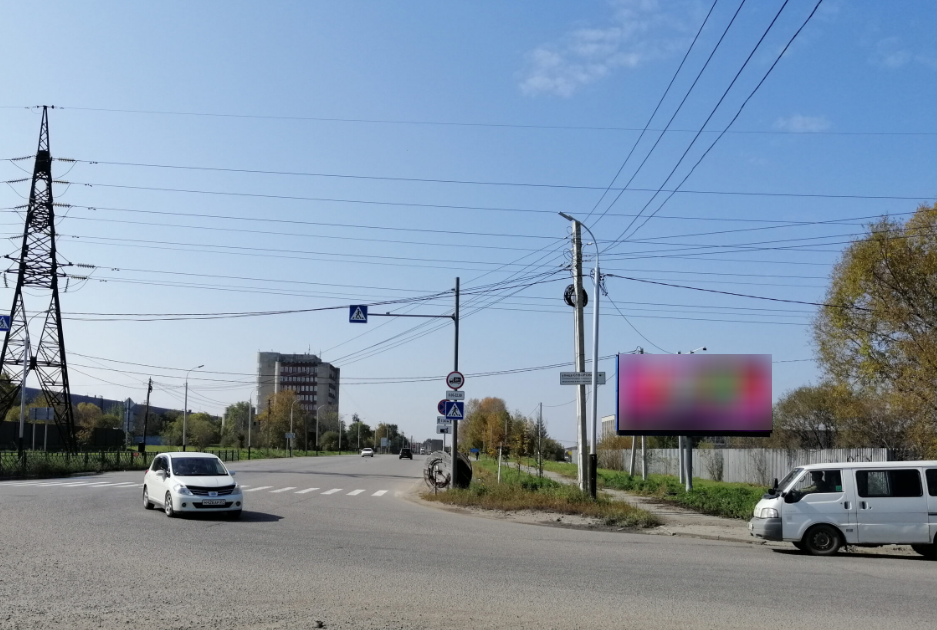 Фотография рекламного носителя, тип: Билборд 3x6, адрес: Суворова ул. X Сидоренко ул., поз.1, Хабаровск, Хабаровский край, Россия. Сторона А №1339228