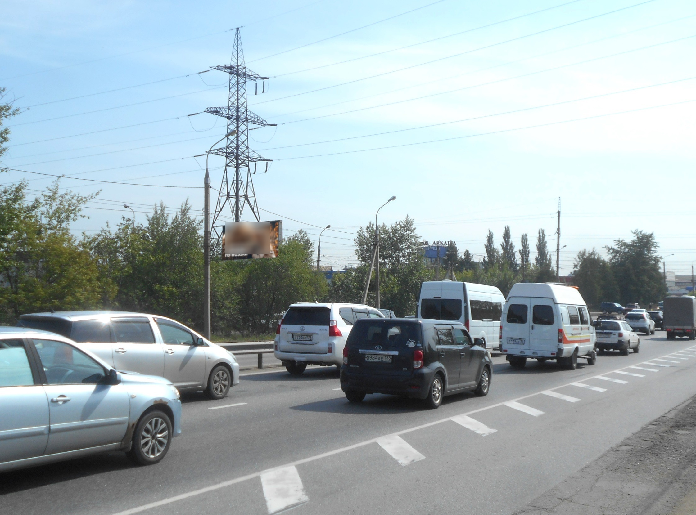 Фотография рекламного носителя, тип: Билборд 3x6, адрес: Олега Кошевого ул. X Малая Трактовая ул., поз.1, Иркутск, Иркутская область, Россия. Сторона Б №1371422