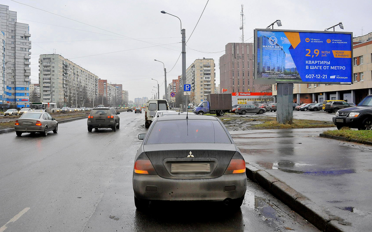 Фотография рекламного носителя, тип: Билборд 3x6, адрес: Наставников пр-т., д.22 Х Косыгина пр-т., Санкт-Петербург, Россия. Сторона A1-A10 №171498