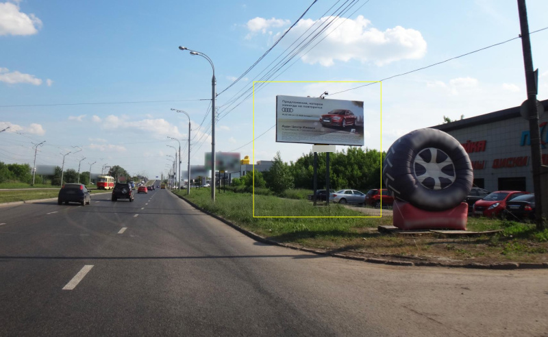 Фотография рекламного носителя, тип: Билборд 3x6, адрес: К. Маркса ул. Х В.Чугуевского ул., автомойка "Парус", Ижевск, Республика Удмуртия, Россия. Сторона A №670294