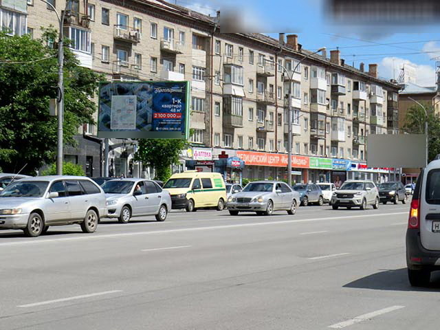 Фотография рекламного носителя, тип: Билборд 3x6, адрес: Гоголя ул., д.1 Х Советская ул., д.48, Новосибирск, Новосибирская область, Россия. Сторона B №188521