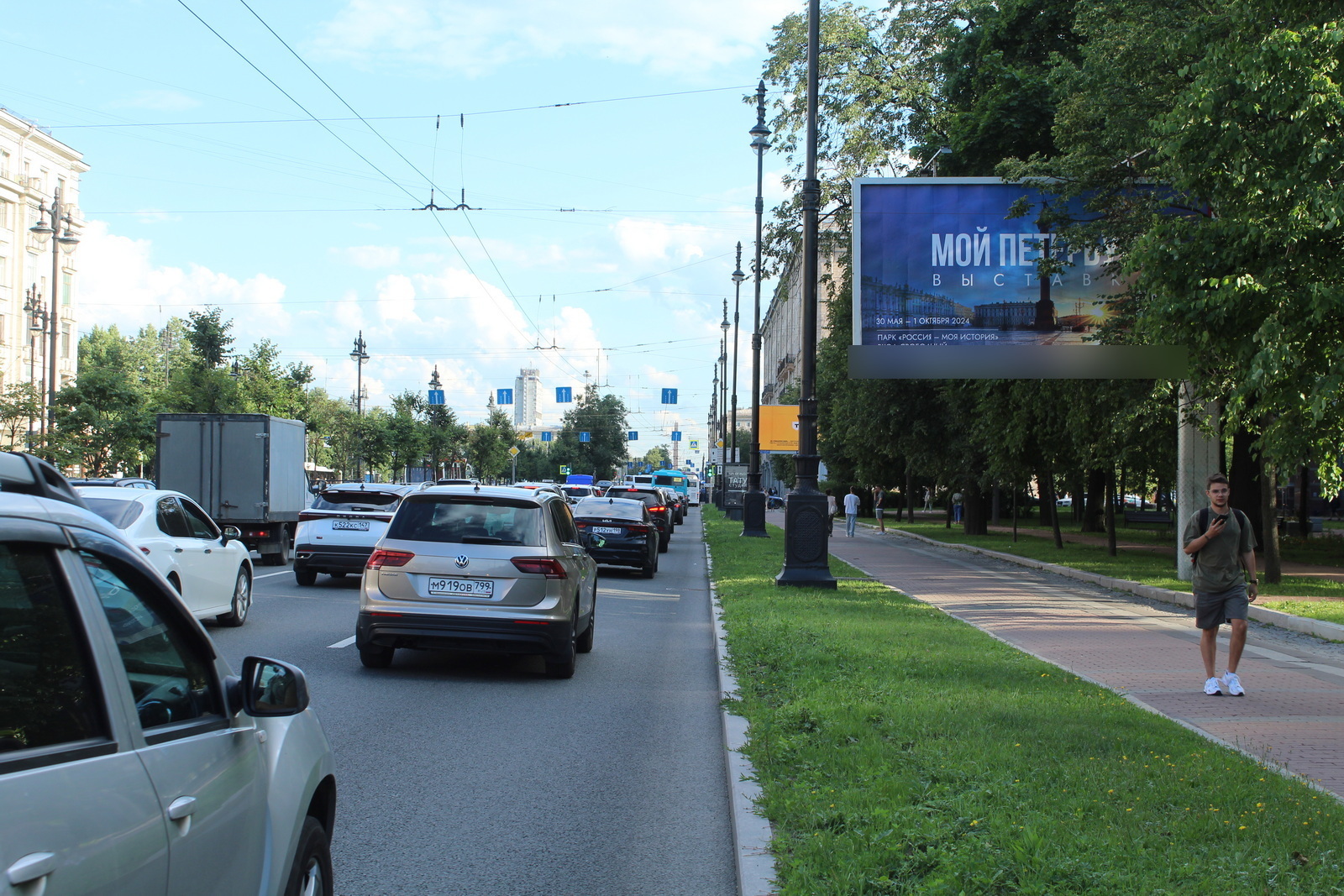 Фотография рекламного носителя, тип: Билборд 3x6, адрес: Московский пр-т., д.185, Санкт-Петербург, Россия. Сторона А №768030