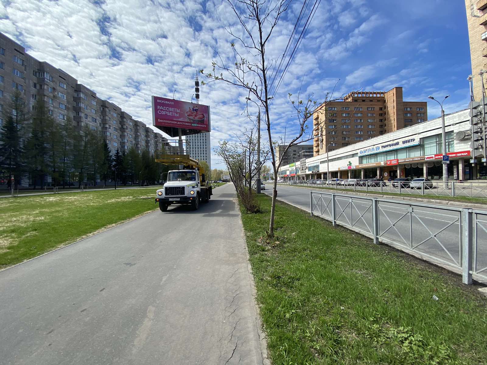Фотография рекламного носителя, тип: Билборд 3x6, адрес: Воскресенская ул., д.6, Архангельск, Архангельская область, Россия. Сторона B №764707