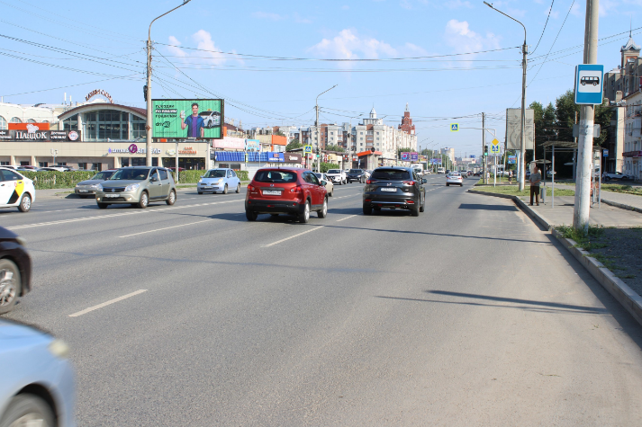 Фотография рекламного носителя, тип: Билборд 3x6, адрес: Маршала Жукова ул., д.72/1, Омск, Омская область, Россия. Сторона Б1 №420305
