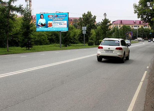 Фотография рекламного носителя, тип: Билборд 3x6, адрес: Березовая ул., АЗС Газпромнефть, Омск, Омская область, Россия. Сторона Б №617066