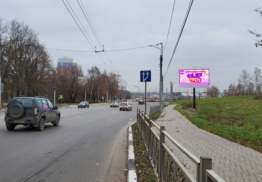 Фотография рекламного носителя, тип: Билборд 3x6, адрес: Советской Армии ул., д.2, корп.1, Рязань, Рязанская область, Россия. Сторона А1-А10 №598944
