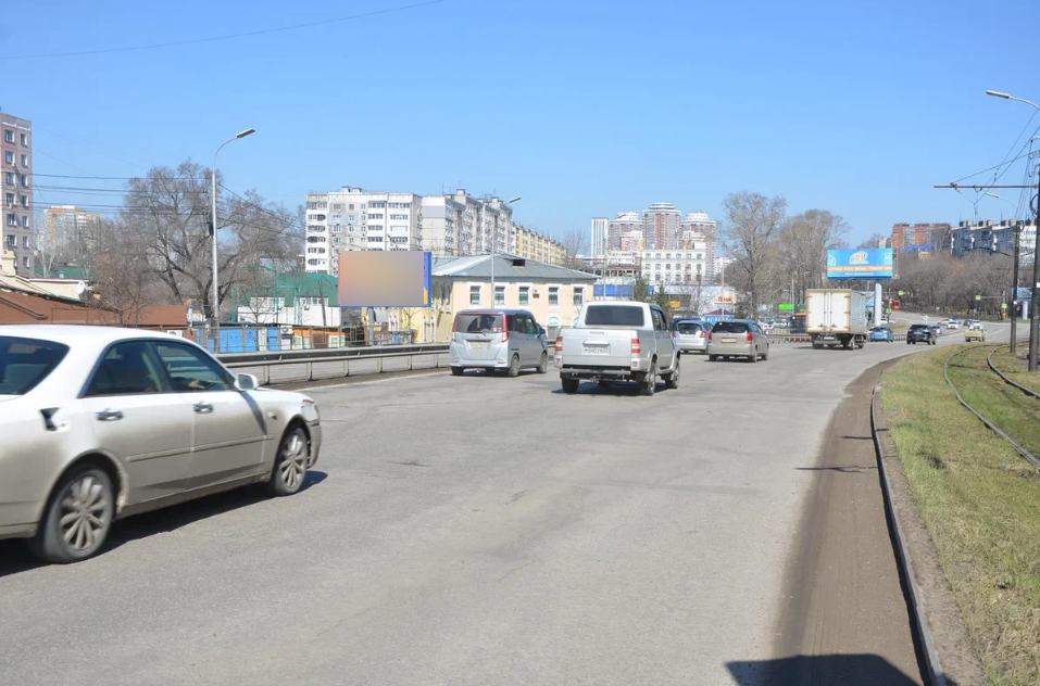 Фотография рекламного носителя, тип: Билборд 3x6, адрес: Волочаевская ул., д.11, Хабаровск, Хабаровский край, Россия. Сторона Б №971321