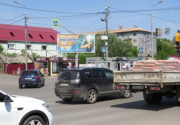 Фотография рекламного носителя, тип: Билборд 3x6, адрес: 21-я Амурская ул. Х 33-я Северная ул., д.157б, Омск, Омская область, Россия. Сторона Б1 №617081