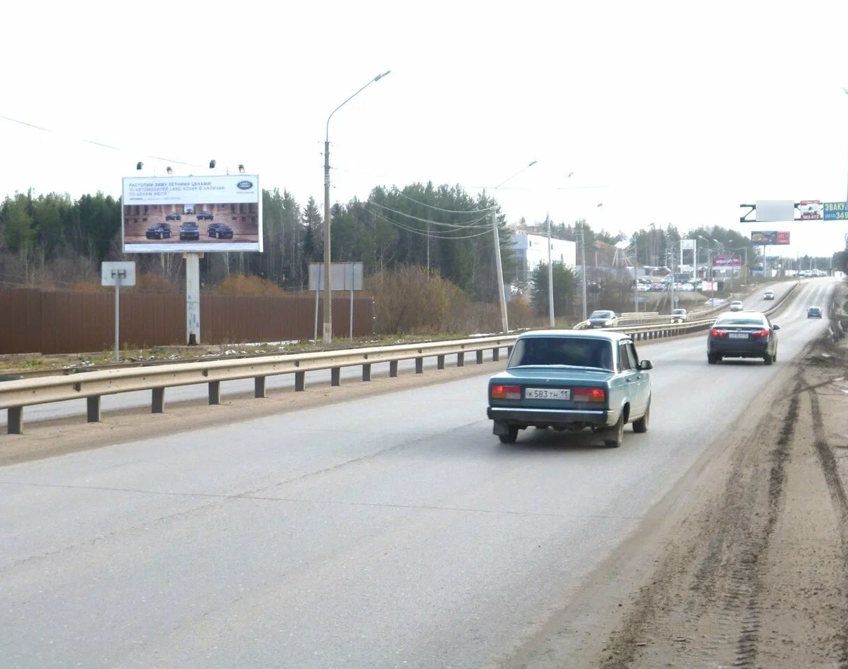 Фотография рекламного носителя, тип: Билборд 3x6, адрес: Октябрьский пр-т., АЗС Лукойл, Сыктывкар, Республика Коми, Россия. Сторона Б №1331440