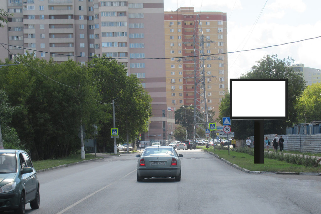 Фотография рекламного носителя, тип: Ситиборд 2.7x3.7, адрес: Левашова ул., д.7, Раменское, Московская область, Россия. Сторона А №1326147
