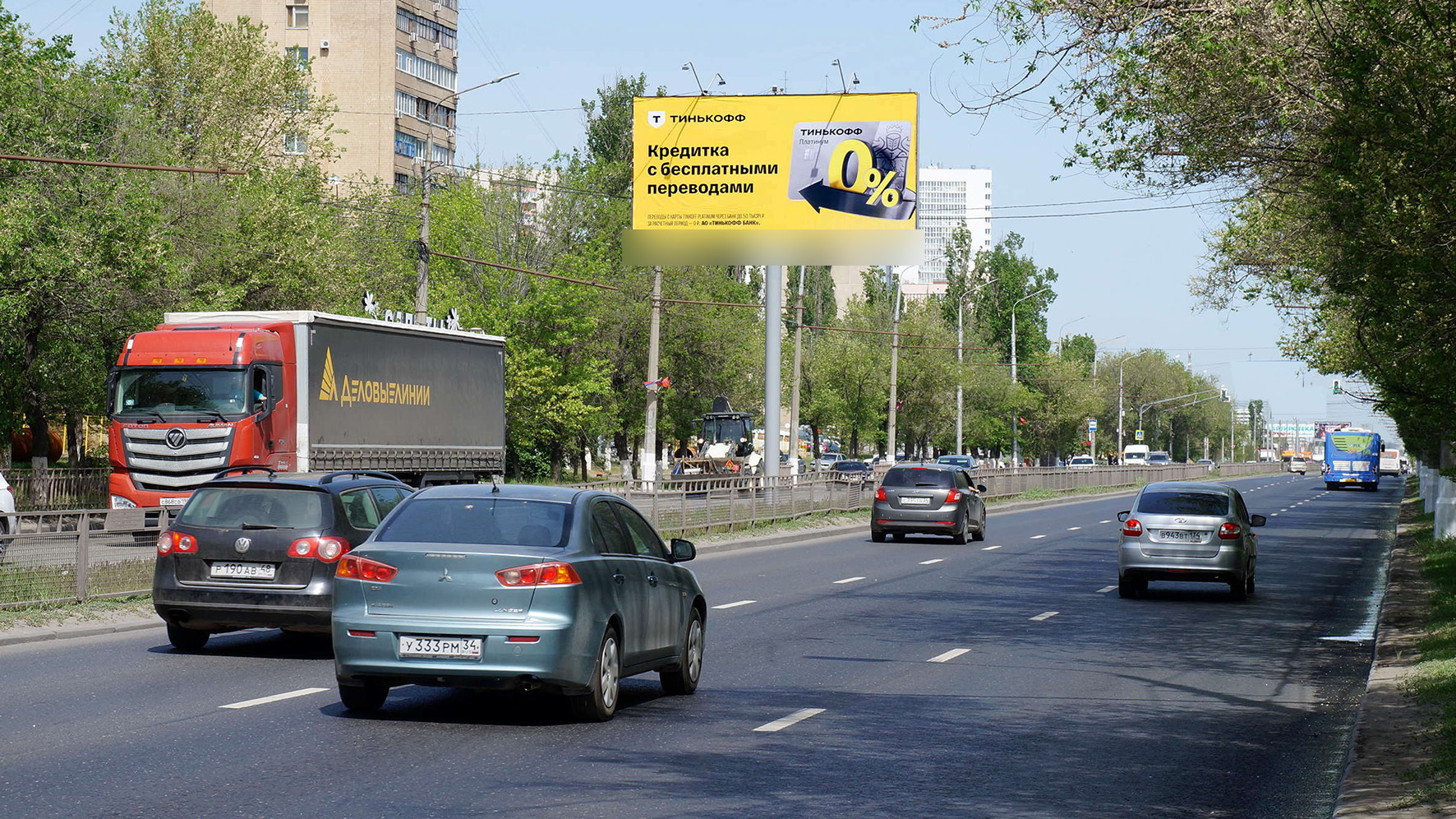 Фотография рекламного носителя, тип: Билборд 3x6, адрес: 64-ой Армии ул. Х Никитина ул., Волгоград, Волгоградская область, Россия. Сторона А1 №1065599
