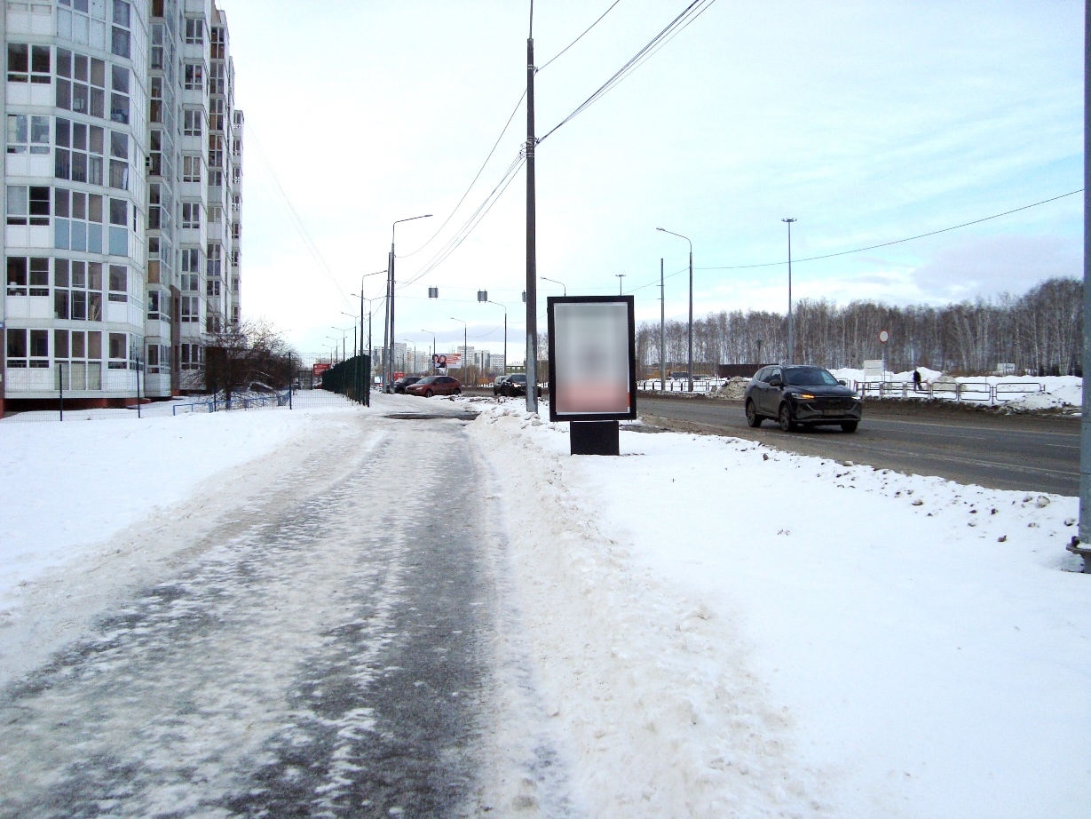 Фотография рекламного носителя, тип: Ситиформат 1.8x1.2, адрес: Татищева ул., д.268, Челябинск, Челябинская область, Россия. Сторона В №1332497
