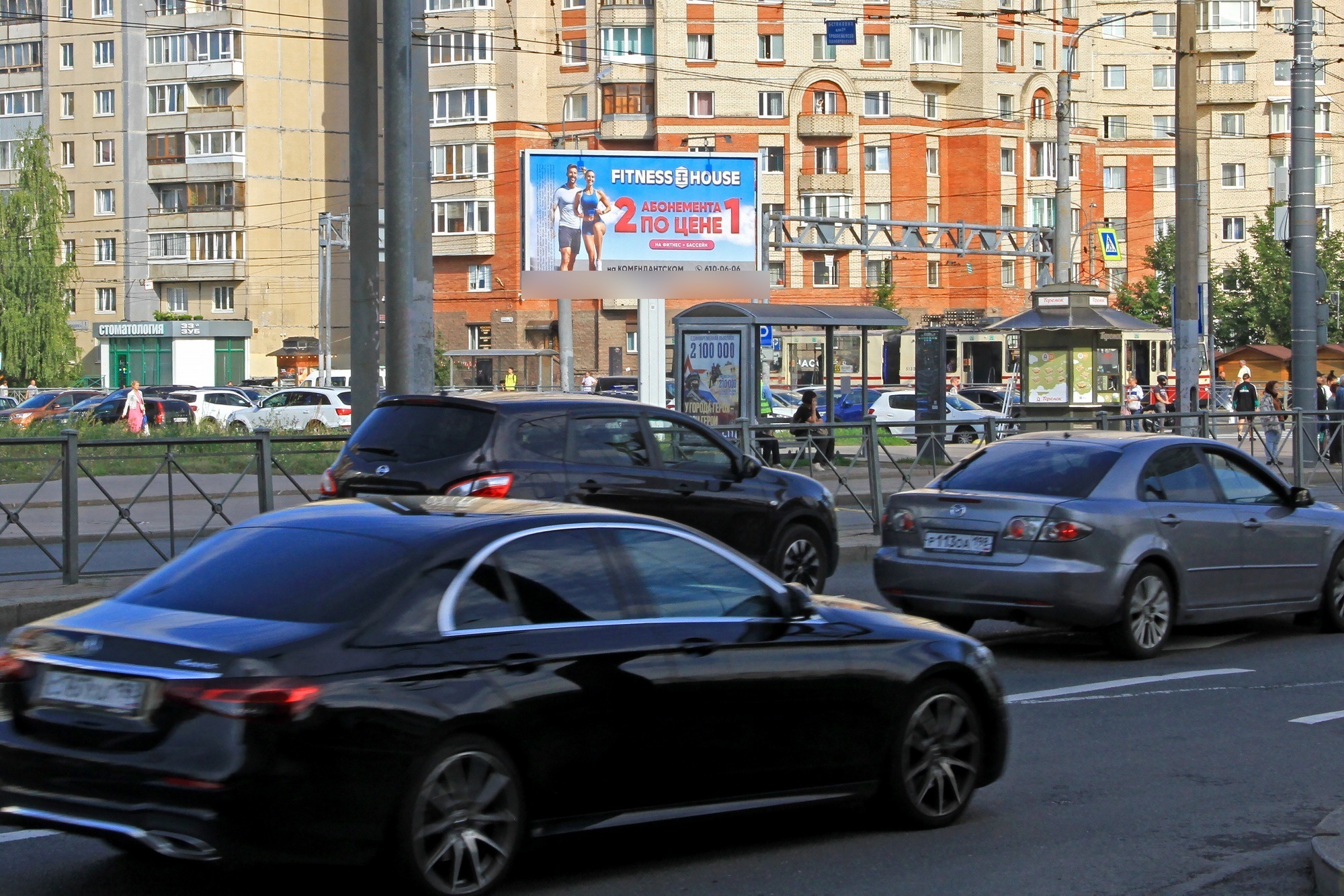 Фотография рекламного носителя, тип: Билборд 3x6, адрес: Ильюшина ул. Х Гаккелевская ул., д.34, Санкт-Петербург, Россия. Сторона Б №768008