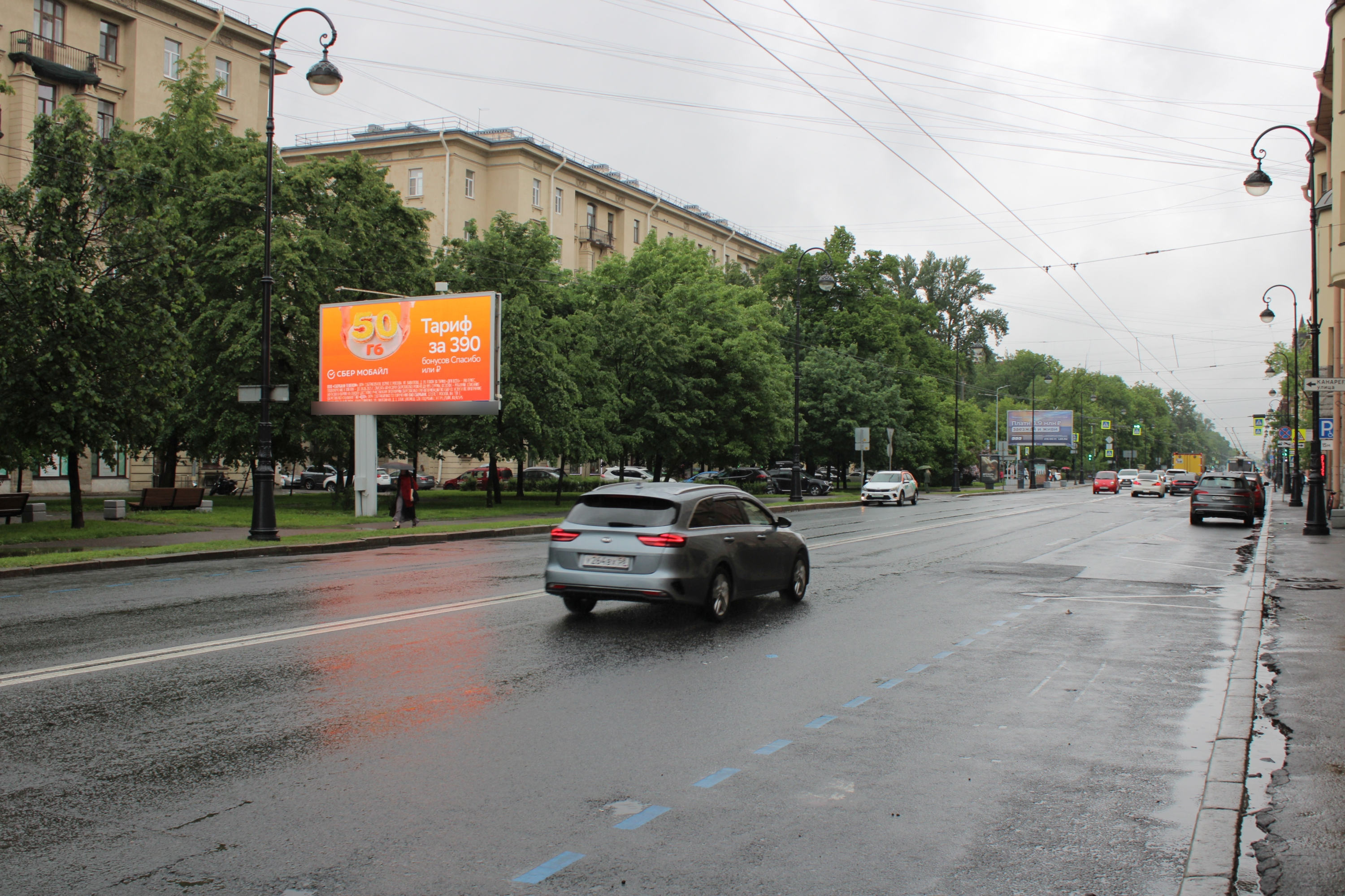 Фотография рекламного носителя, тип: Билборд 3x6, адрес: Большой В.О. пр-т. Х Шевченко ул., Санкт-Петербург, Россия. Сторона Б1 №105817