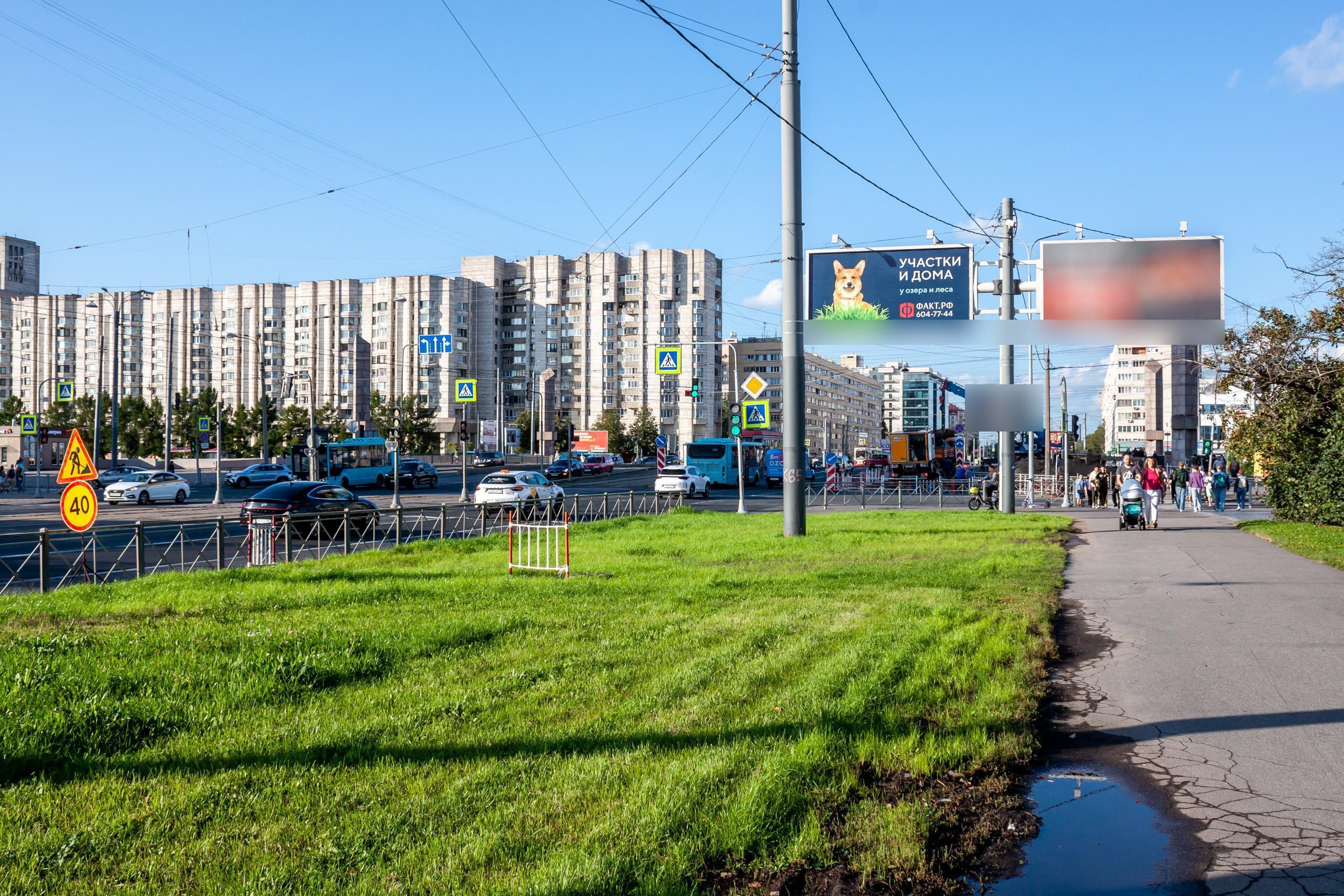Фотография рекламного носителя, тип: Билборд 3x6, адрес: Наличная ул. Х Новосмоленская наб., Санкт-Петербург, Россия. Сторона А1 №106079