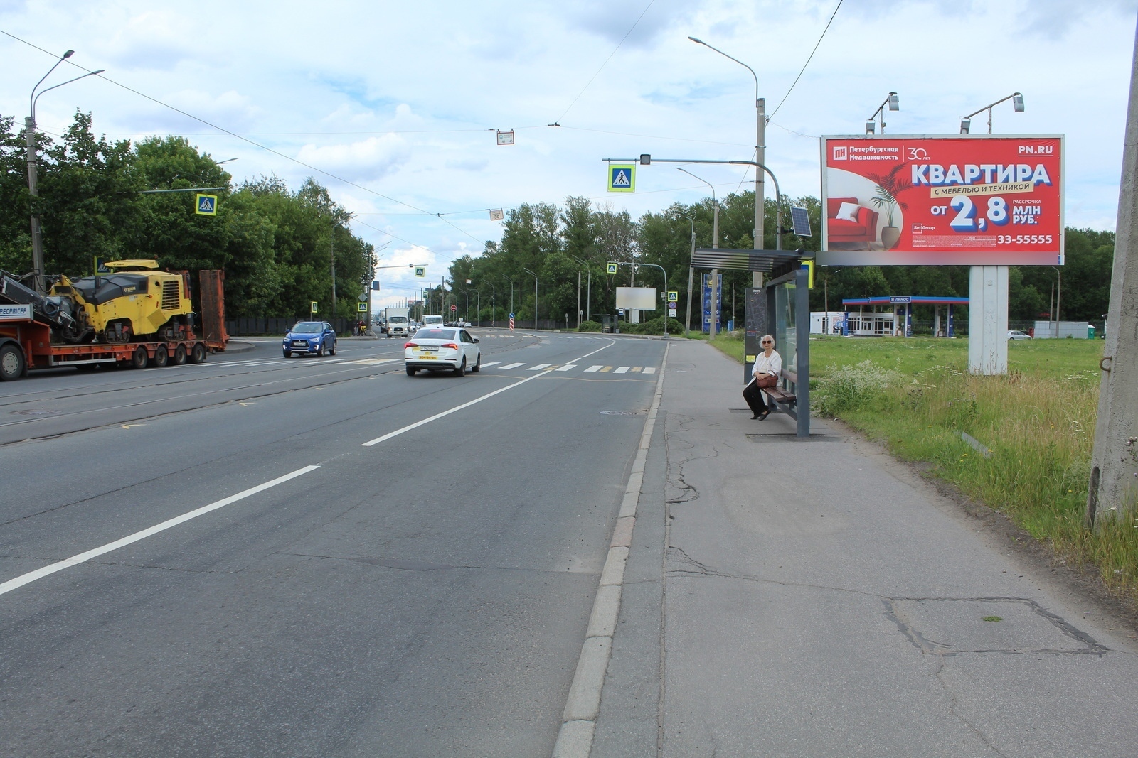 Фотография рекламного носителя, тип: Билборд 3x6, адрес: Салова ул. Х Волковский пр-т., Санкт-Петербург, Россия. Сторона А №106346