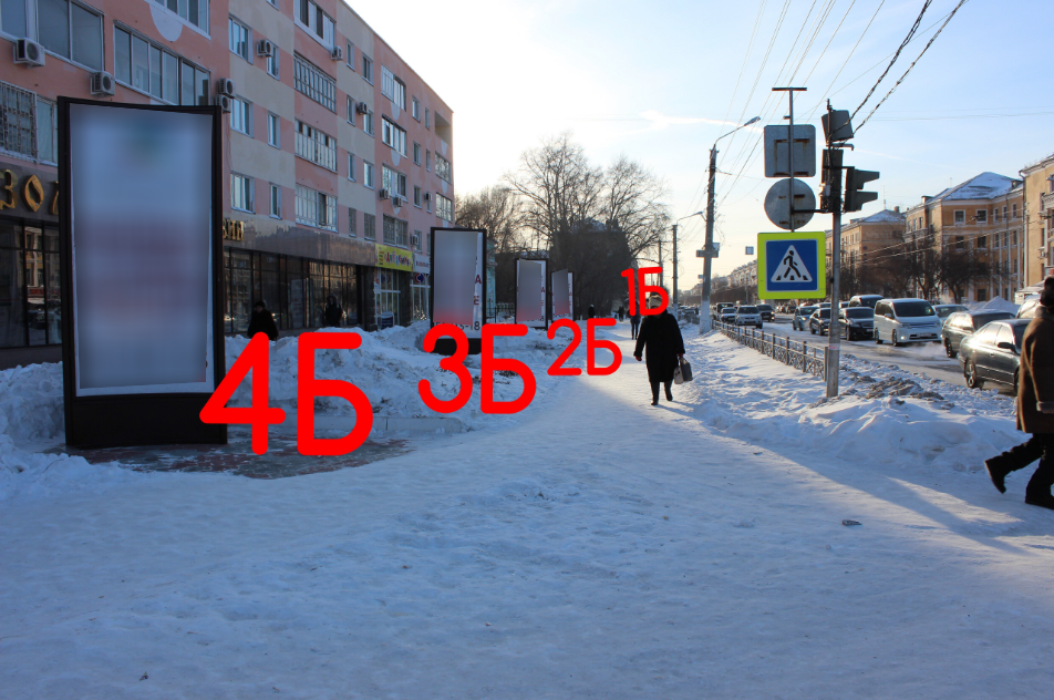 Фотография рекламного носителя, тип: Пиллар 3x1.4, адрес: Ленина пр-т., д.9, поз.4, Комсомольск-на-Амуре, Хабаровский край, Россия. Сторона 4Б №1370197