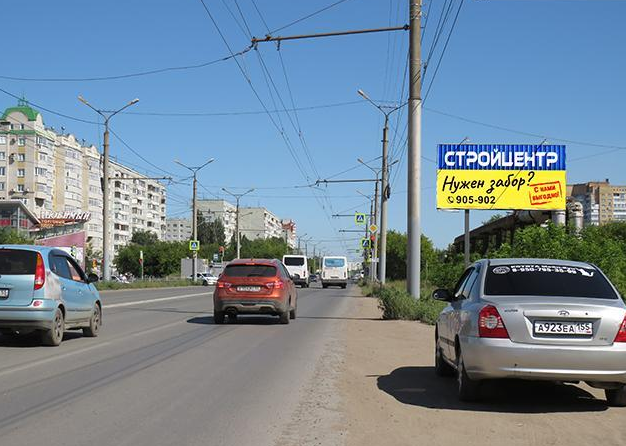 Фотография рекламного носителя, тип: Билборд 3x6, адрес: Дианова ул. Х Комкова ул., поз.1, Омск, Омская область, Россия. Сторона А №197196