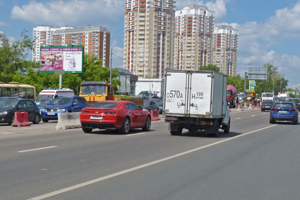 Фотография рекламного носителя, тип: Билборд 3x6, адрес: Лобачевского ул., д.37, Москва, Россия. Сторона B №65351