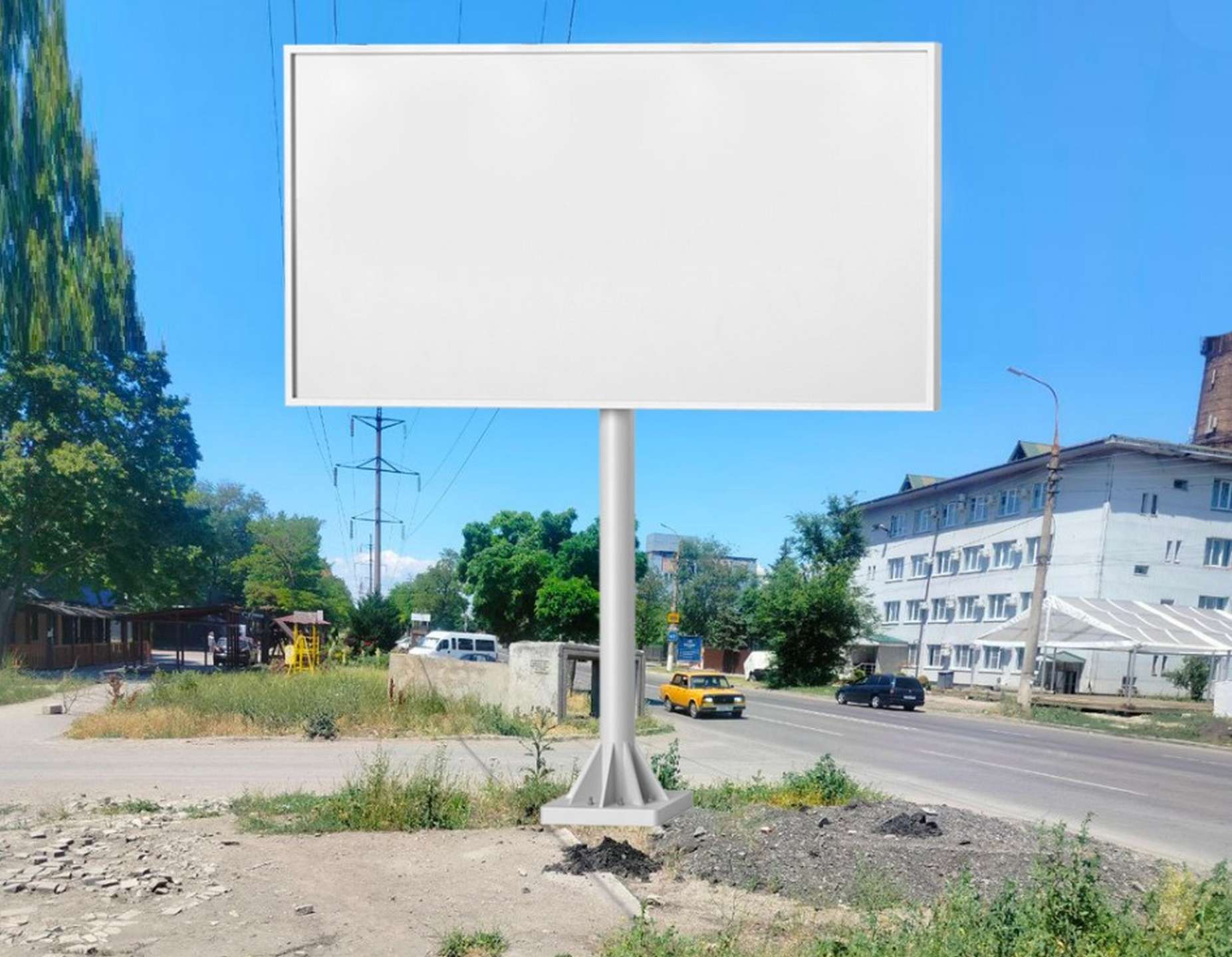 Фотография рекламного носителя, тип: Билборд 3x6, адрес: ул. Карла Либкнехта возле дома 112 по ул. Зелинского, Мариуполь, Донецкая область, Россия. Сторона Б №1372548