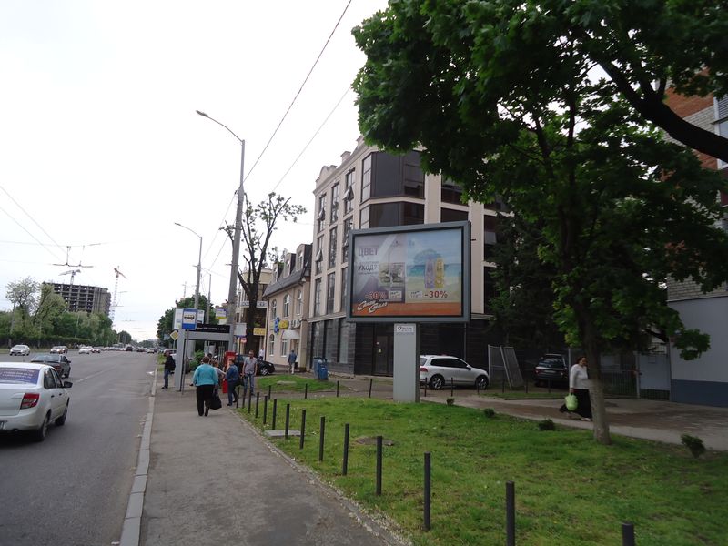 Фотография рекламного носителя, тип: Ситиборд 2.7x3.7, адрес: Северная ул., д.288, Краснодар, Краснодарский край, Россия. Сторона А1-А5 №235746