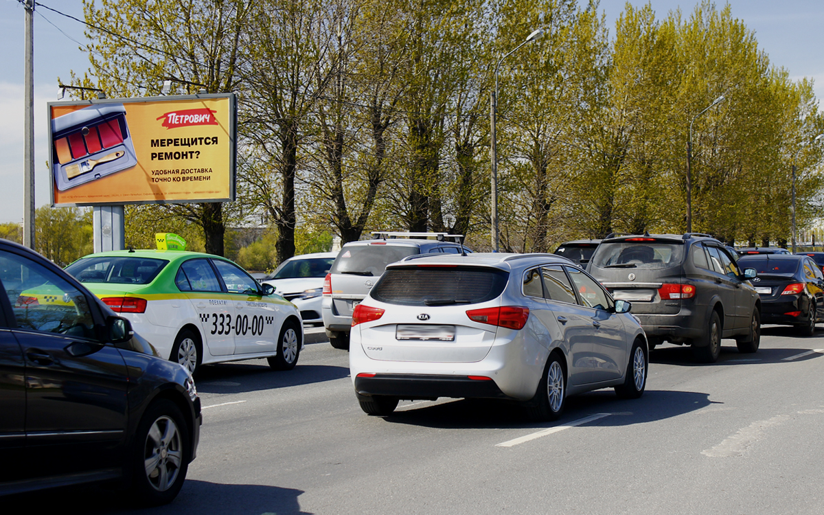 Фотография рекламного носителя, тип: Билборд 3x6, адрес: Октябрьская наб., д.12, литера Ш, Санкт-Петербург, Россия. Сторона В №172906