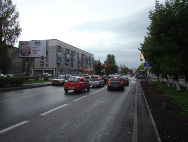 Фотография рекламного носителя, тип: Билборд 3x6, адрес: Строителей пр-т., д.16, Кемеровская область, Россия. Сторона В №1337405