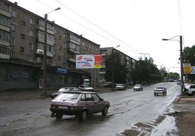 Фотография рекламного носителя, тип: Билборд 3x6, адрес: Щорса ул., д.26, Киров, Кировская область, Россия. Сторона B №161024