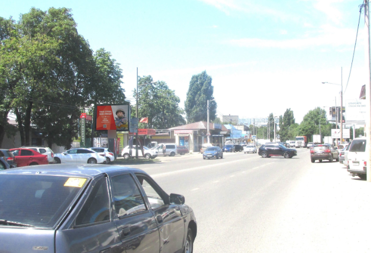 Фотография рекламного носителя, тип: Ситиборд 2.7x3.7, адрес: Уральская ул., д.120, Краснодар, Краснодарский край, Россия. Сторона Б №459368