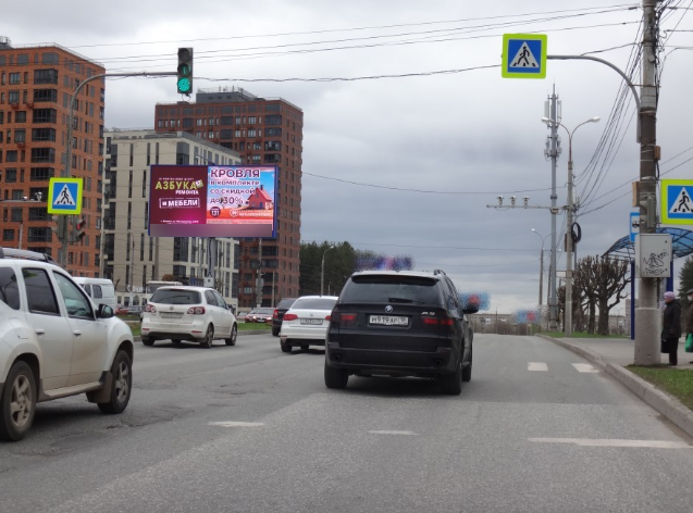 Фотография рекламного носителя, тип: Билборд 3x6, адрес: Ленина ул. Х Бабушкина ул., поз.1, Ижевск, Республика Удмуртия, Россия. Сторона А2 №1327970