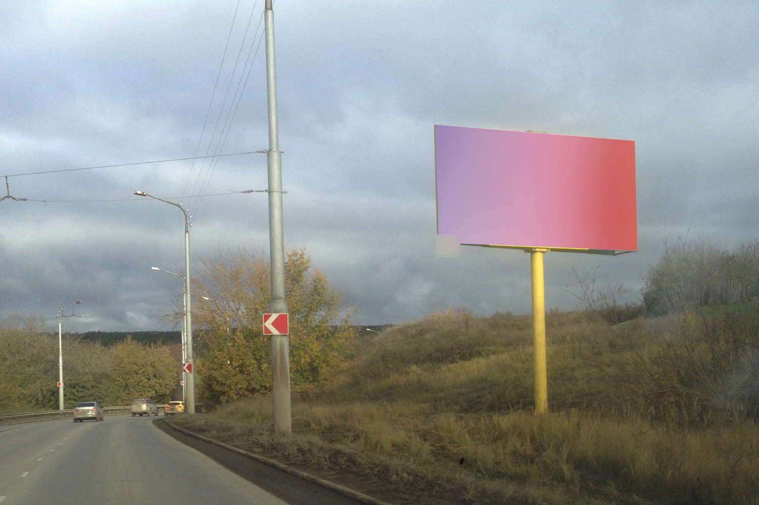 Фотография рекламного носителя, тип: Билборд 3x6, адрес: Суворова ул., Байновский мост, Каменск-Уральский, Свердловская область, Россия. Сторона А №1087711