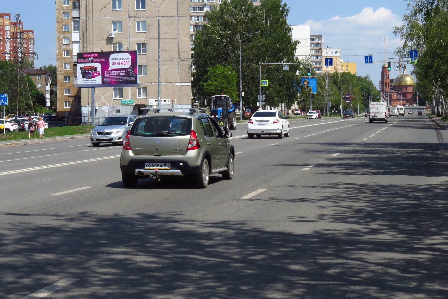Фотография рекламного носителя, тип: Билборд 3x6, адрес: Комсомольская ул., д.141, Уфа, Республика Башкортостан, Россия. Сторона Б №91944
