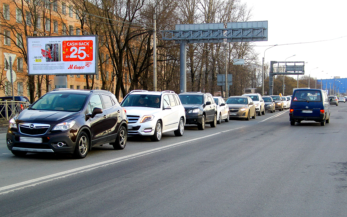 Фотография рекламного носителя, тип: Билборд 3x6, адрес: Кубинская ул., д.70, корп.1, Санкт-Петербург, Россия. Сторона B №171228