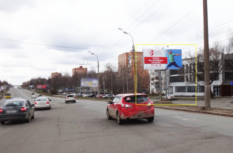 Фотография рекламного носителя, тип: Билборд 3x6, адрес: Удмуртская ул., д.253, Ижевск, Республика Удмуртия, Россия. Сторона A №671062