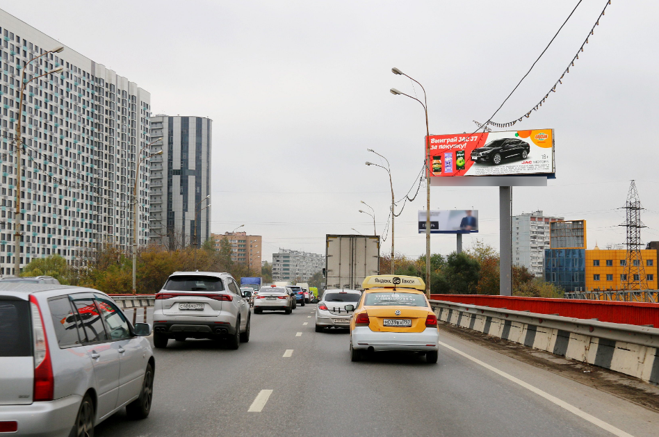 Фотография рекламного носителя, тип: Суперсайт 4x12, адрес: Олимпийский пр-т., ж/д эстакада, Мытищи, Московская область, Россия. Сторона А1 №113136
