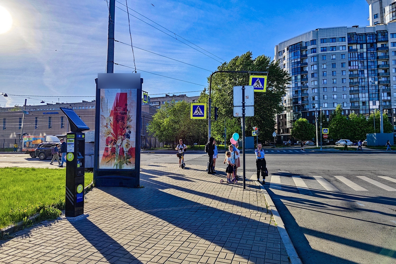 Фотография рекламного носителя, тип: Пиллар 3x1.4, адрес: Средний пр-т., д.88, Санкт-Петербург, Россия. Сторона С №541747