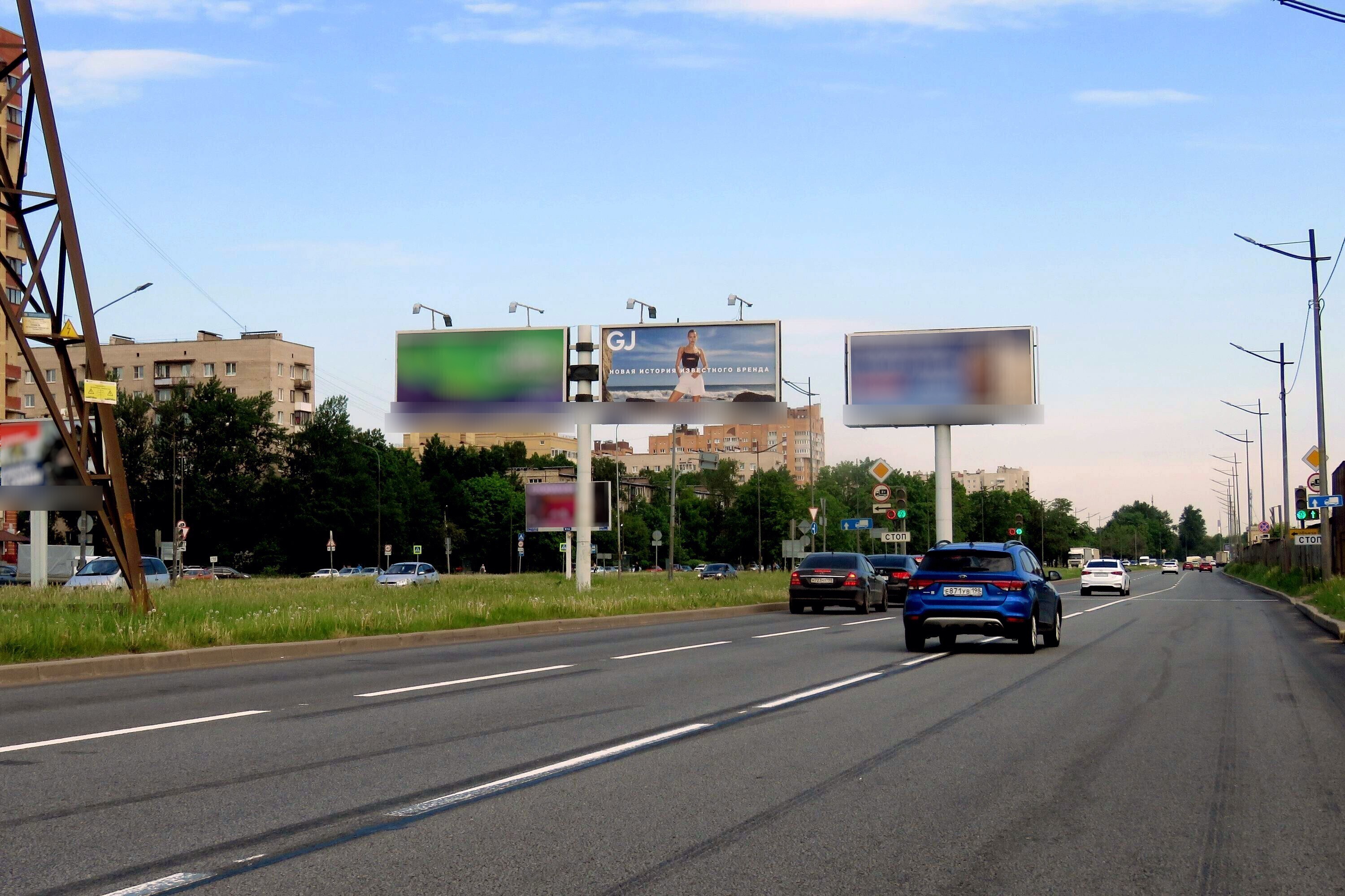 Фотография рекламного носителя, тип: Билборд 3x6, адрес: Витебский пр-т., д.65 Х Орджоникидзе ул., Санкт-Петербург, Россия. Сторона А4 №519968