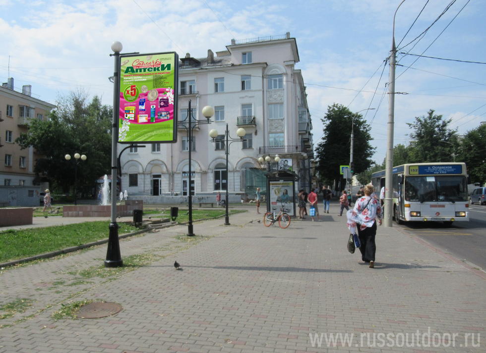 Фотография рекламного носителя, тип: Ситиформат 1.8x1.2, адрес: Б.Московская ул., д.90а, Владимир, Владимирская область, Россия. Сторона Б №158147