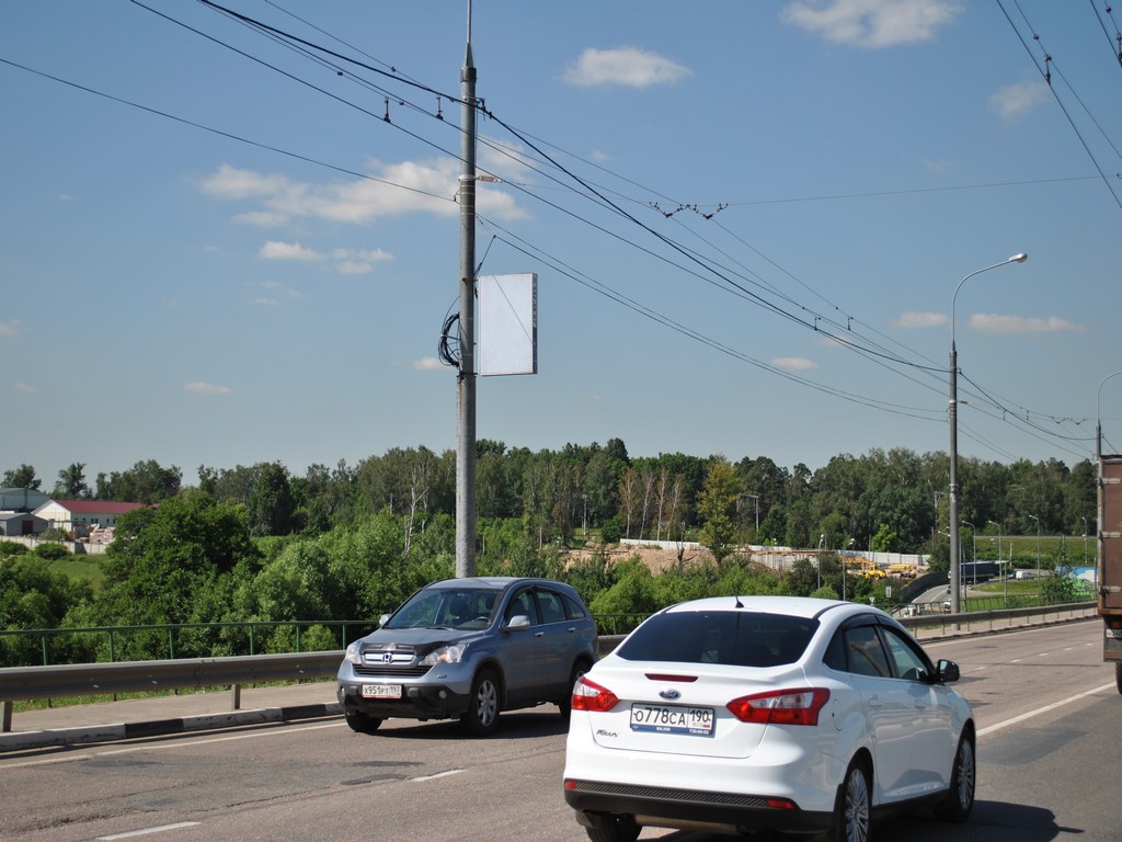 Фотография рекламного носителя, тип: Панель-кронштейн, адрес: Ленинского Комсомола пр-т., опора №222, Видное, Московская область, Россия. Сторона B №4950
