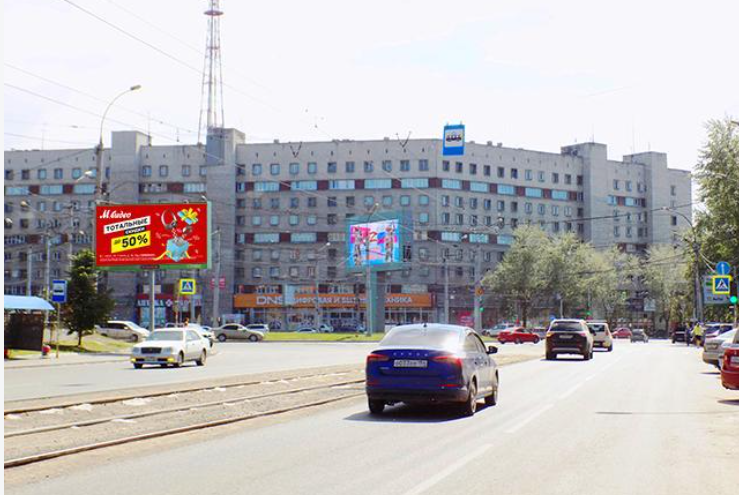 Фотография рекламного носителя, тип: Билборд 3x6, адрес: Блюхера ул. Х Карла Маркса пл., д.3, Новосибирск, Новосибирская область, Россия. Сторона Б №191786