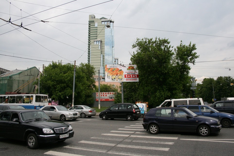 Фотография рекламного носителя, тип: Билборд 3x6, адрес: Семеновская Б. ул., д.55, Москва, Россия. Сторона А №93376