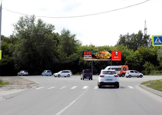 Фотография рекламного носителя, тип: Суперсайт 3x12, адрес: Приморская ул., д.7, Новосибирск, Новосибирская область, Россия. Сторона А №981338