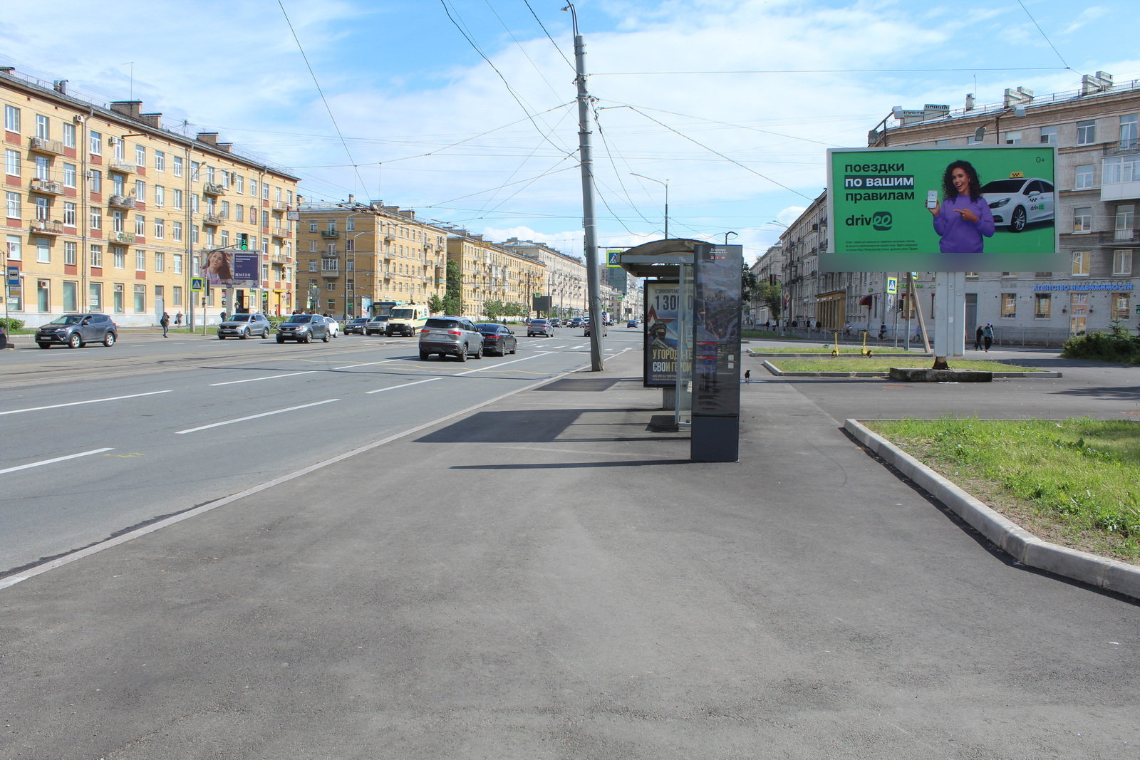 Фотография рекламного носителя, тип: Билборд 3x6, адрес: Наличная ул. Х Наличный пер., Санкт-Петербург, Россия. Сторона А №105822
