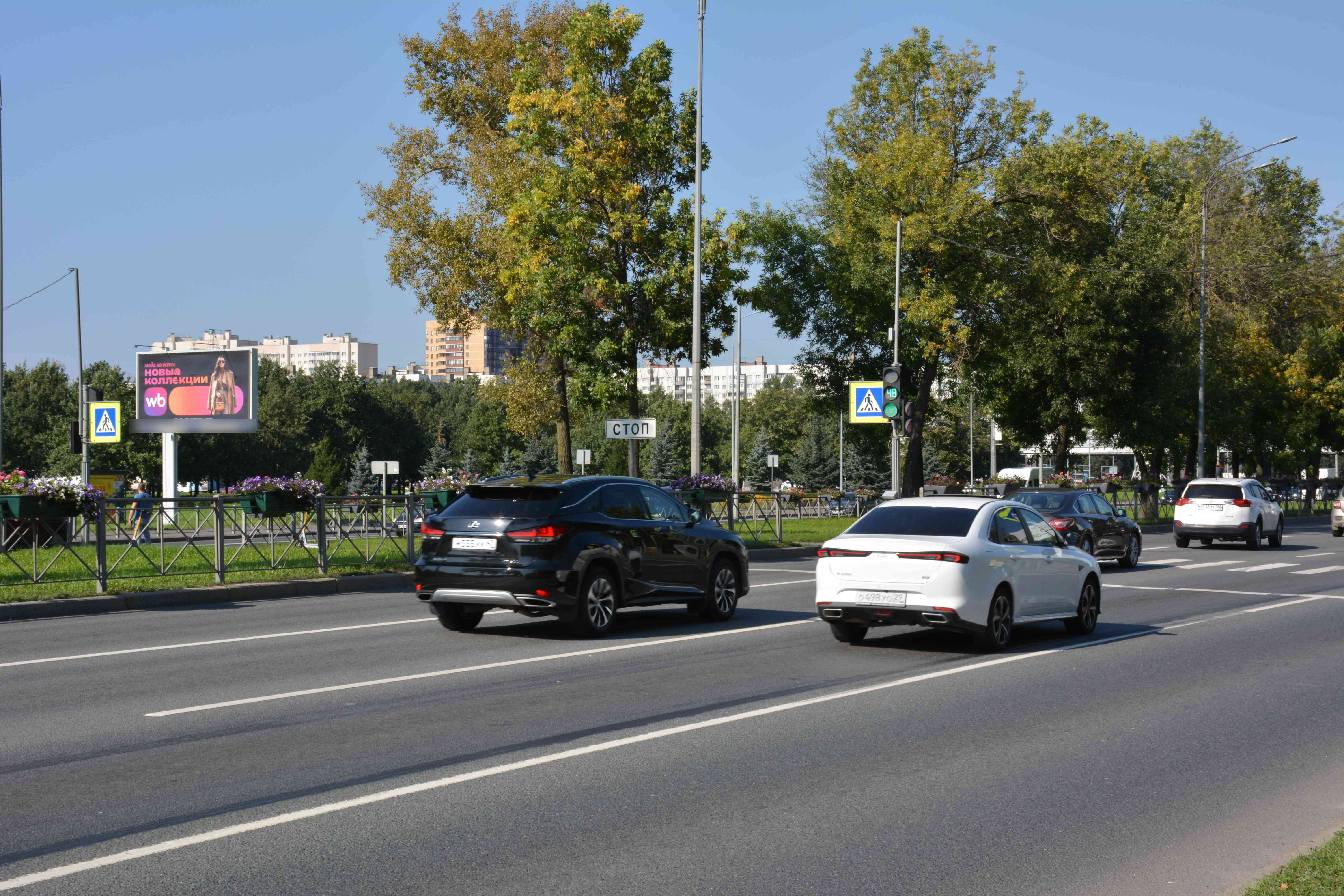 Фотография рекламного носителя, тип: Билборд 3x6, адрес: Пулковское ш., д.17, корп.2, поз.2, Санкт-Петербург, Россия. Сторона Б №120606